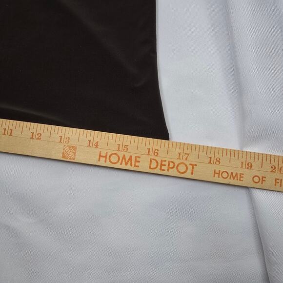 Ciara SunWoo Brown Pull On Slinky Wide Flare Leg Slacks Palazzo Knit Stretch XL - Picture 7 of 12